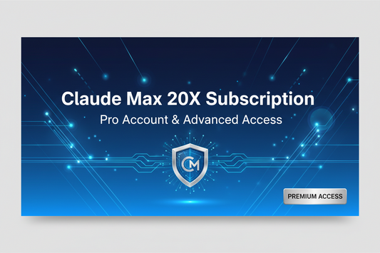 Claude Max 20X Subscription | Pro Account & Advanced Access